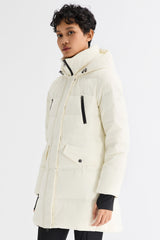 Orolay-Waterproof Thickened Down Jacket with Hood-#color_White