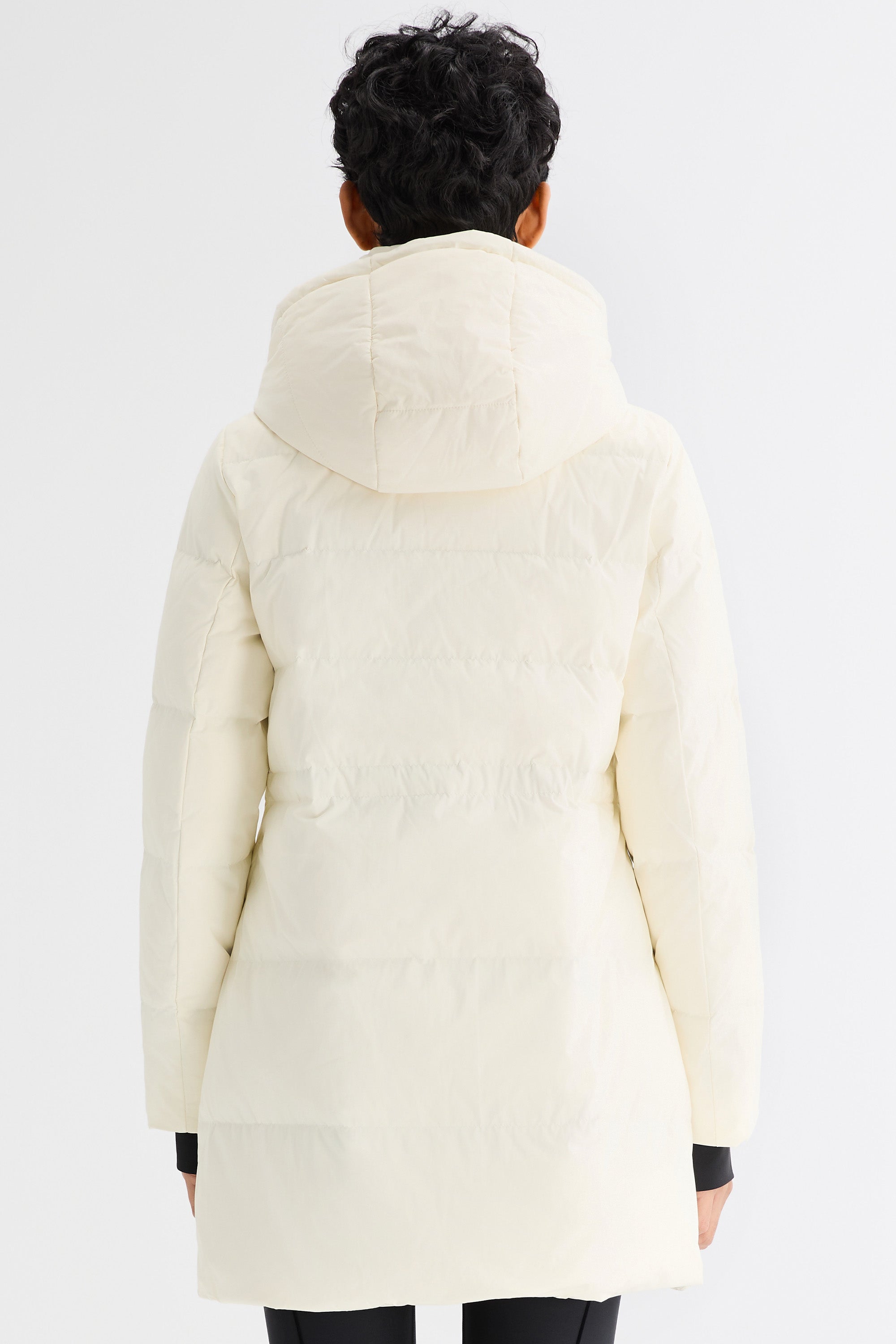 Orolay-Waterproof Thickened Down Jacket with Hood-#color_White