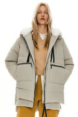 Orolay 092 Classics Women's Thickened Down Jacket #color_Beige