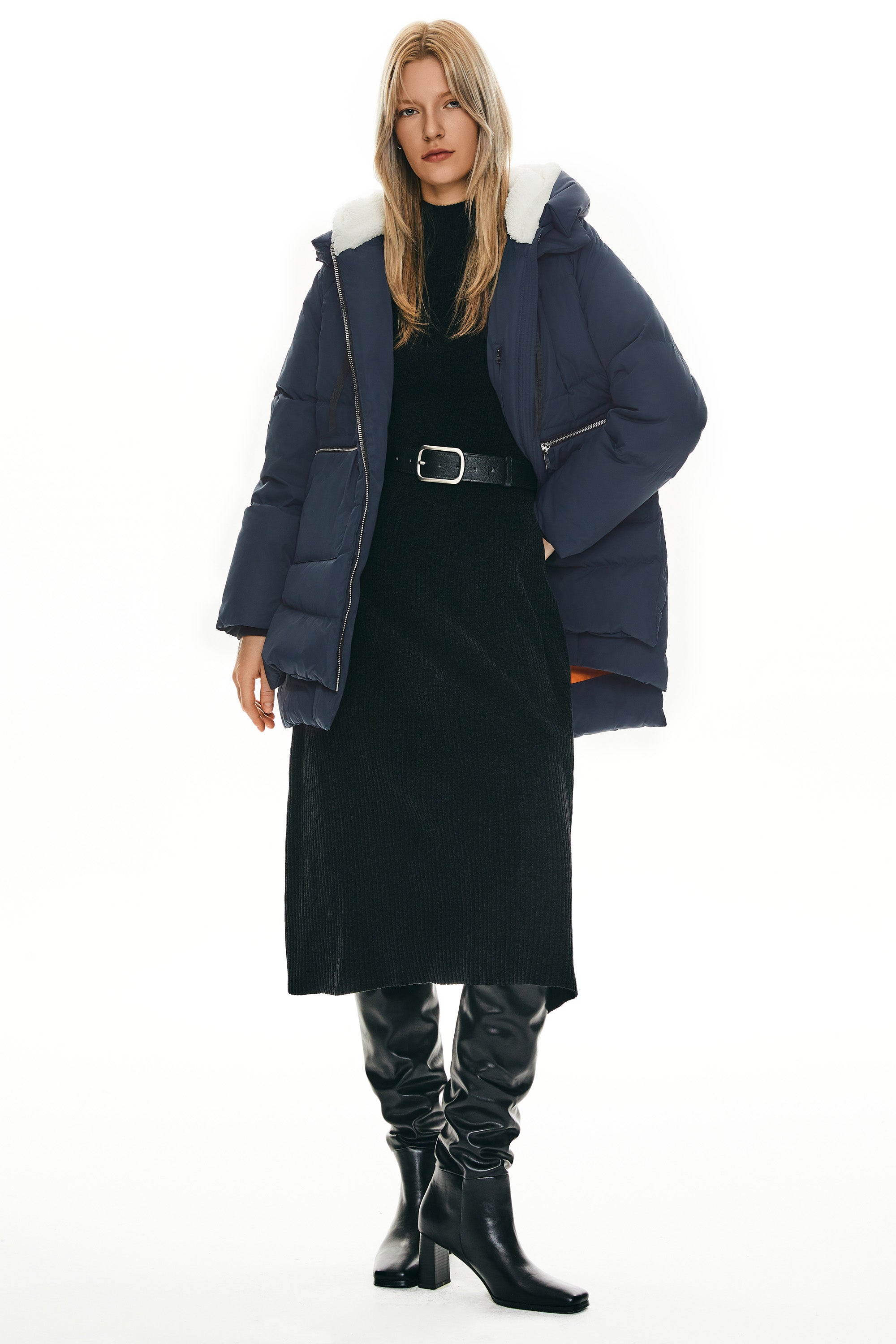 Orolay 092 Classics Women's Thickened Down Jacket #color_navy