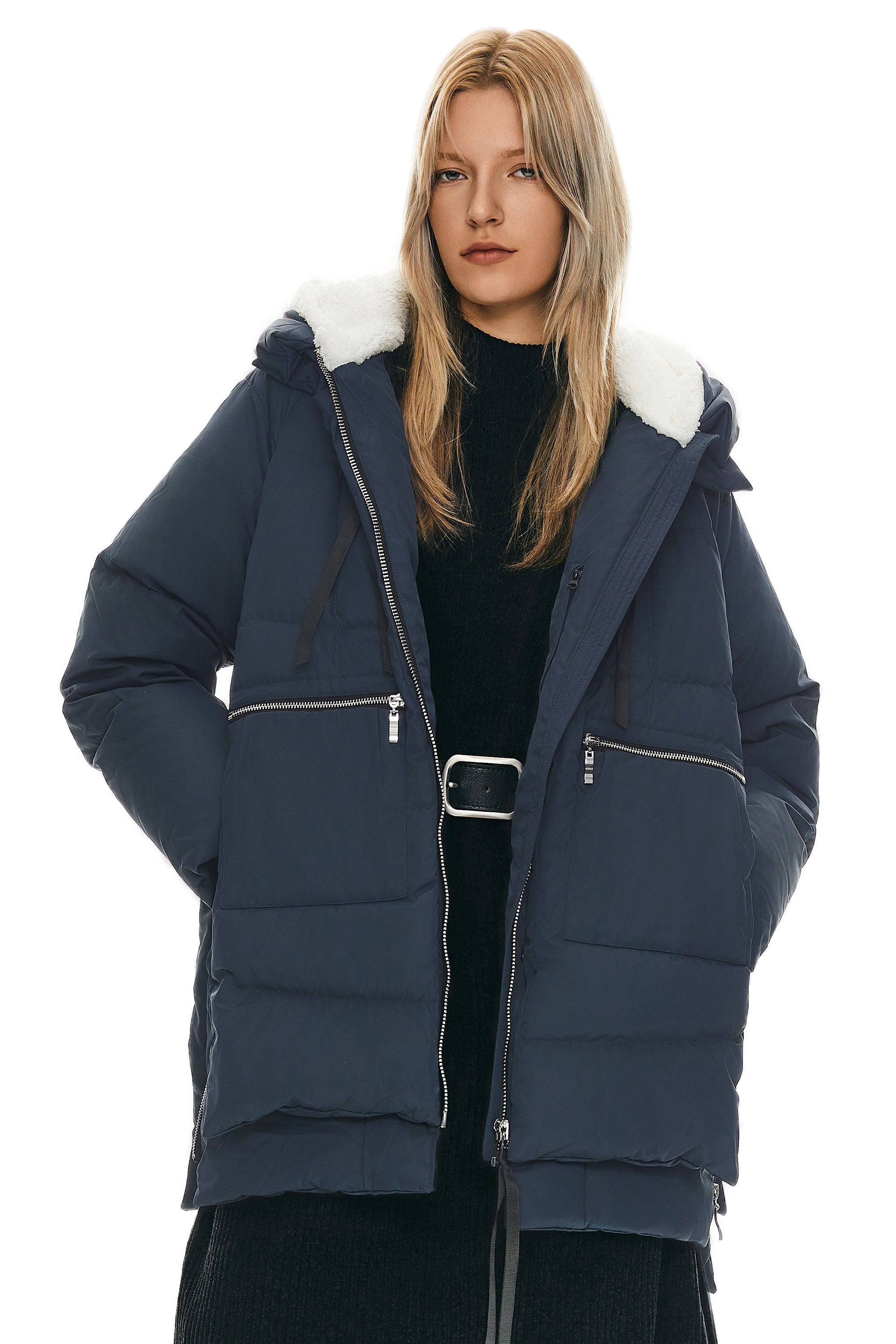 Orolay 092 Classics Women's Thickened Down Jacket #color_navy