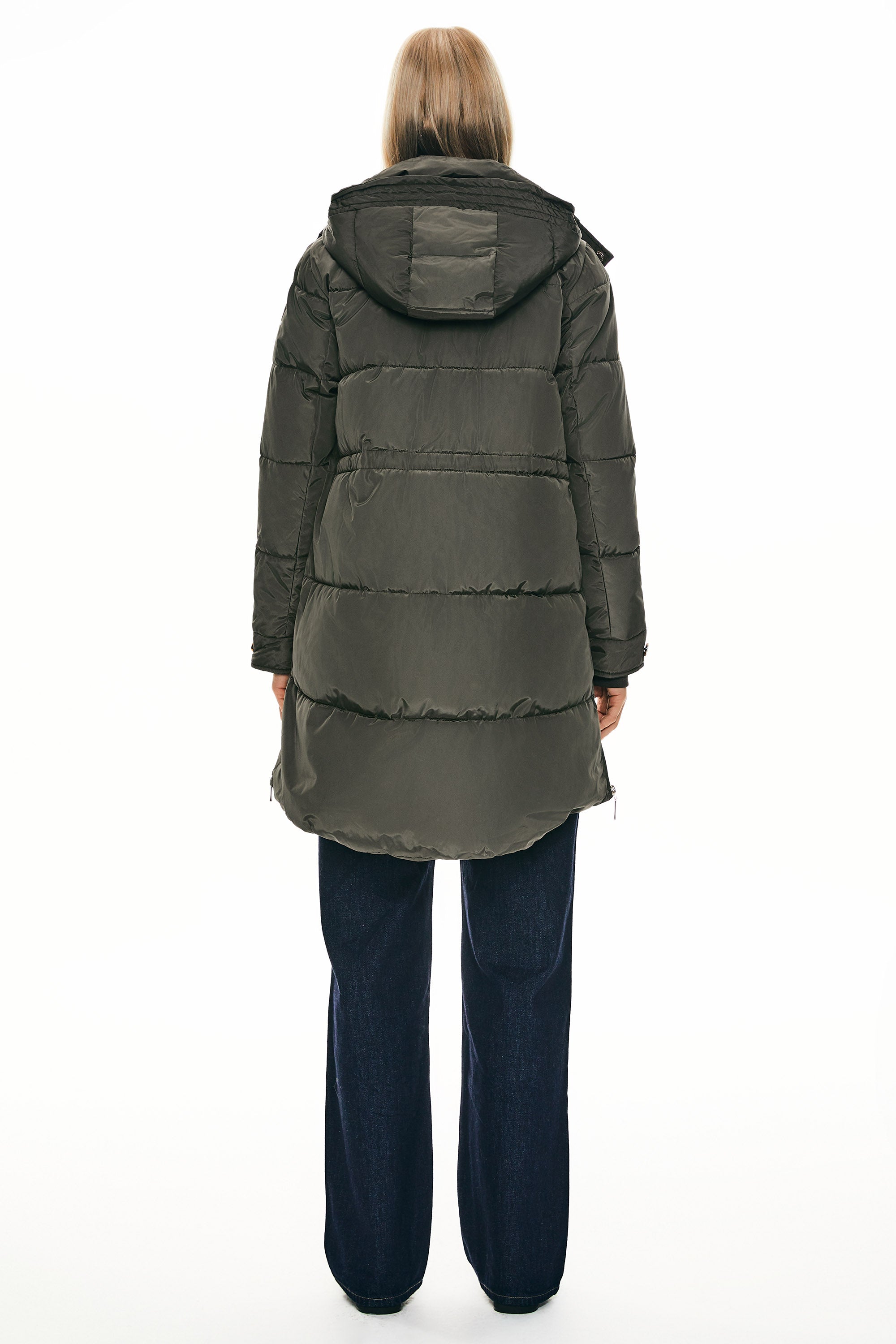 Orolay-Zipper Winter Thickened Puffer Coat-#color_Sea Turtle