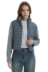 Orolay Lightweight Jacket Quilted Puffer Hybrid Breathable #color_light blue