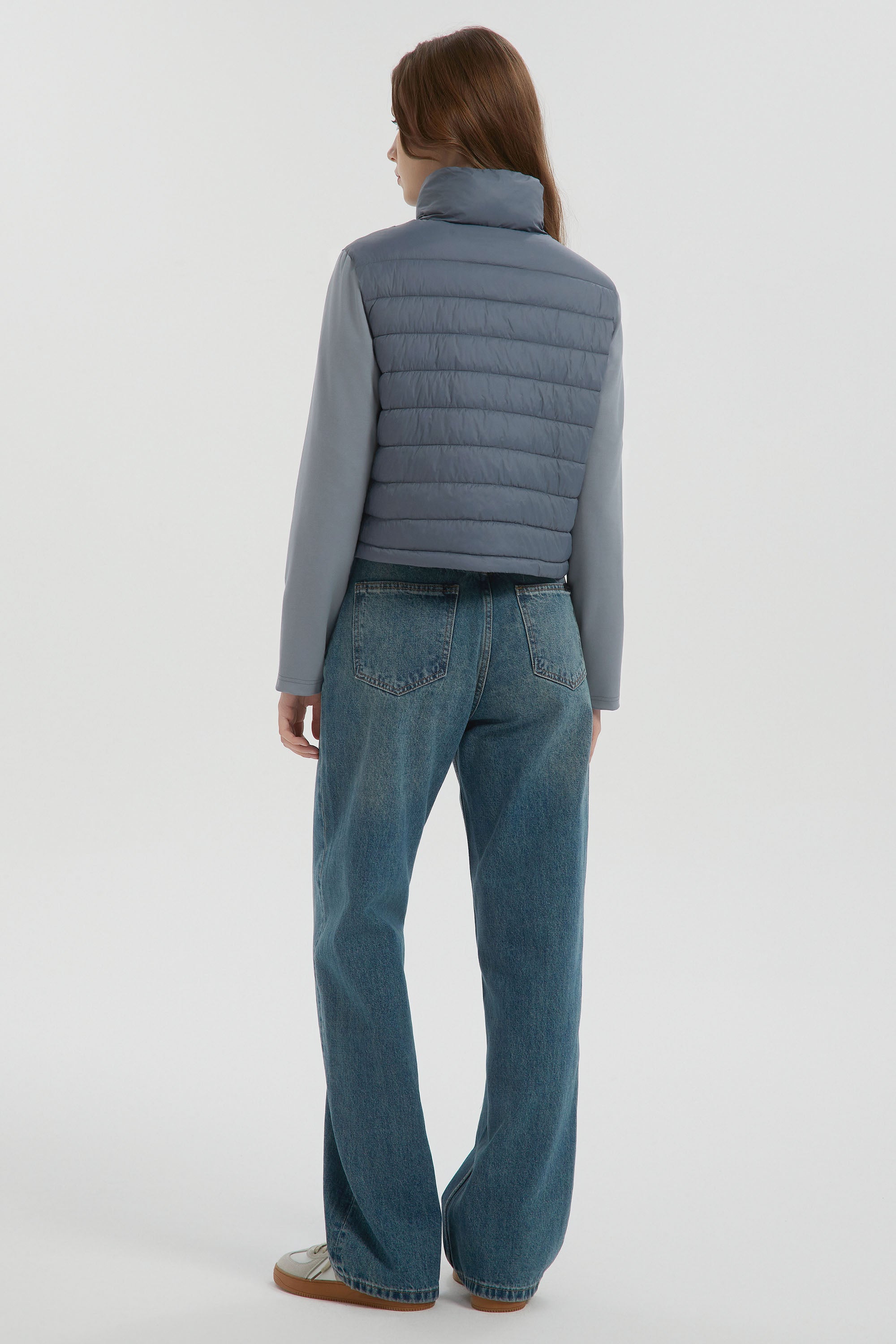 Orolay Lightweight Jacket Quilted Puffer Hybrid Breathable #color_light blue