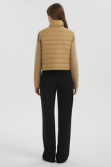 Orolay Lightweight Jacket Quilted Puffer Hybrid Breathable #color_khaki