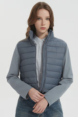 Orolay Lightweight Jacket Quilted Puffer Hybrid Breathable #color_light blue