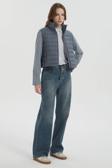 Orolay Lightweight Jacket Quilted Puffer Hybrid Breathable #color_light blue