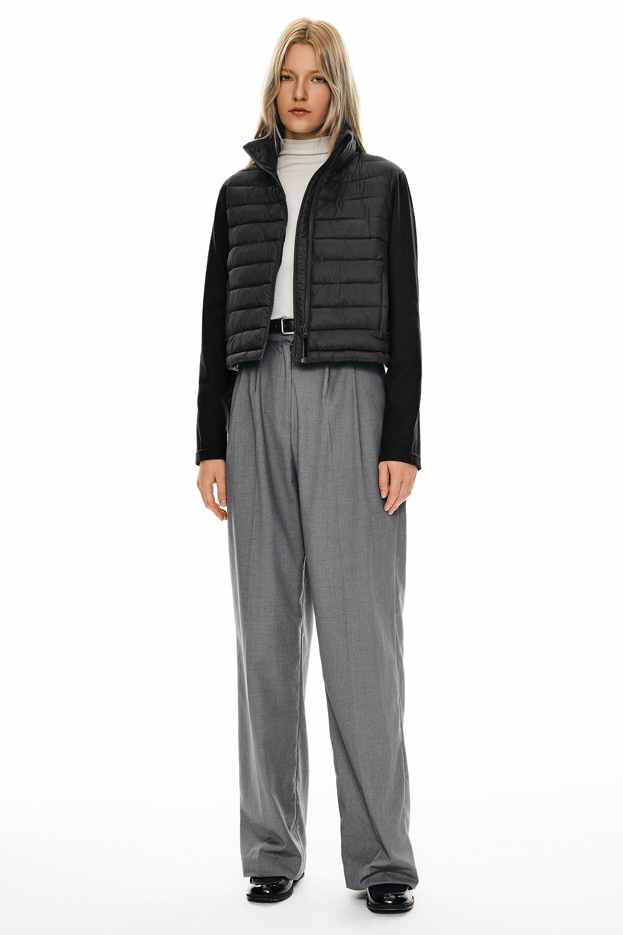 Orolay Lightweight Jacket Quilted Puffer Hybrid Breathable #color_black