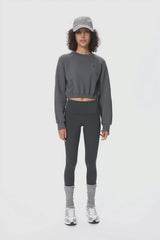 Orolay Oversized Cropped Sweatshirt Long Sleeve #color_brown,black,gray