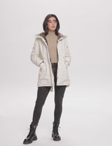 Orolay-Faux Fur Lined Military Fleece Parka-#color_Beacon Blue,Black,Chive,Tofu