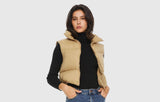 How to Style a Cropped Puffer Down Vest for Casual and Dressy Occasions