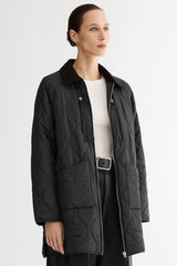 092 Universe® Lightweight Jacket with Corduroy Collar #color_black