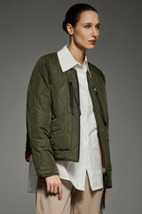 OROLAY 092 Universe® Lightweight Quilted Jacket #color_green