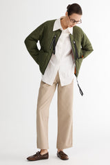 OROLAY 092 Universe® Lightweight Quilted Jacket #color_green