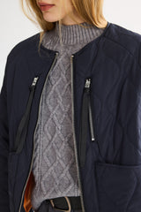 OROLAY 092 Universe® Lightweight Quilted Jacket #color_navy