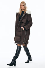 Orolay-Long Winter Puffer Jacket-Long Winter Puffer Jacket - Orolay, #color_coffee