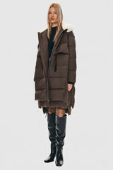 Orolay-Long Winter Puffer Jacket-Long Winter Puffer Jacket - Orolay, #color_coffee