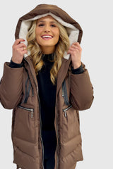 Orolay 092 Classics Women's Thickened Down Jacket #color_coffee