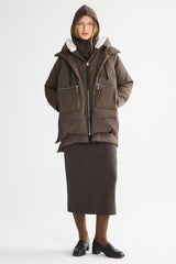 Orolay 092 Classics Women's Thickened Down Jacket #color_coffee