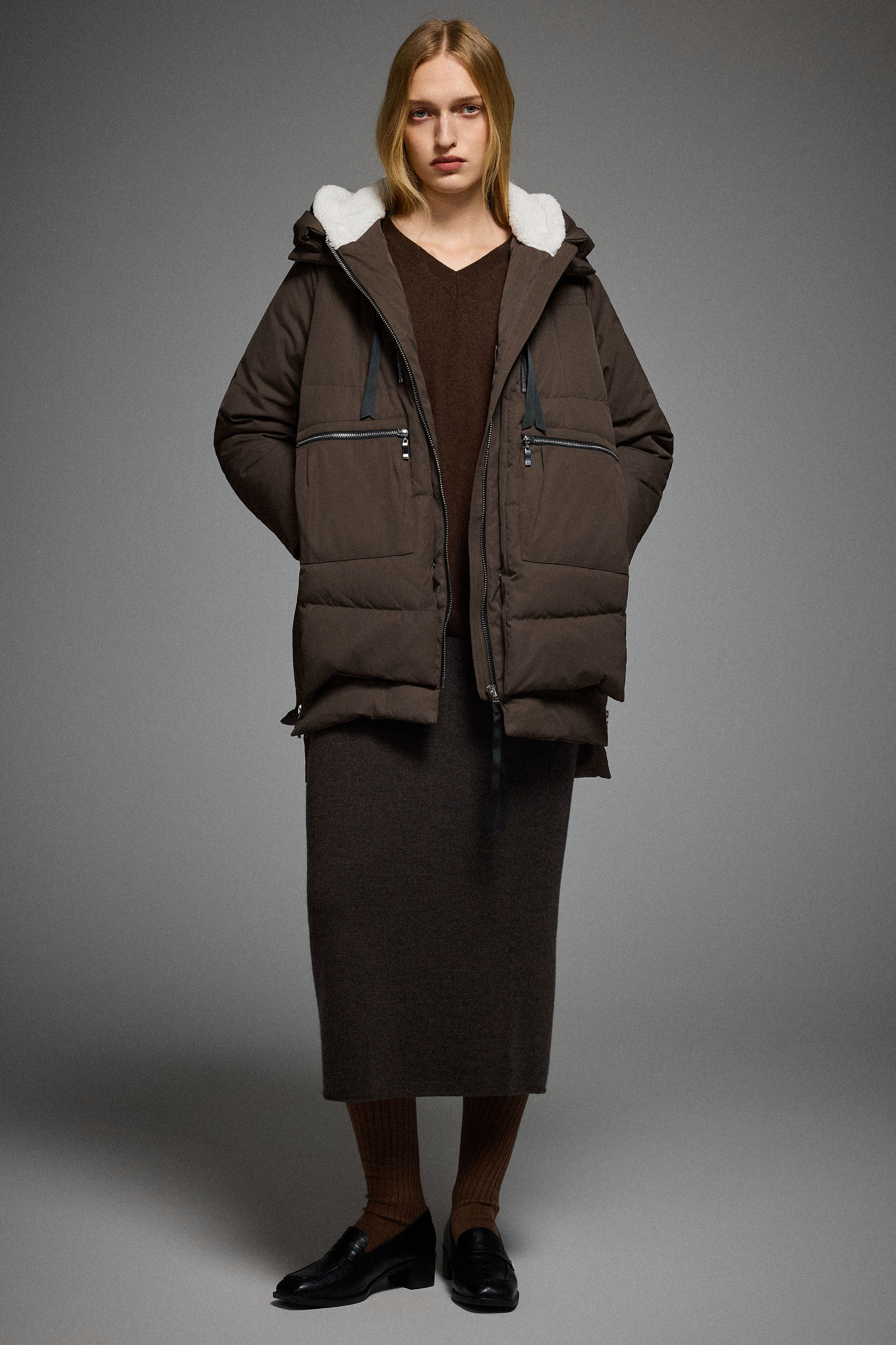 Orolay 092 Classics Women's Thickened Down Jacket #color_coffee
