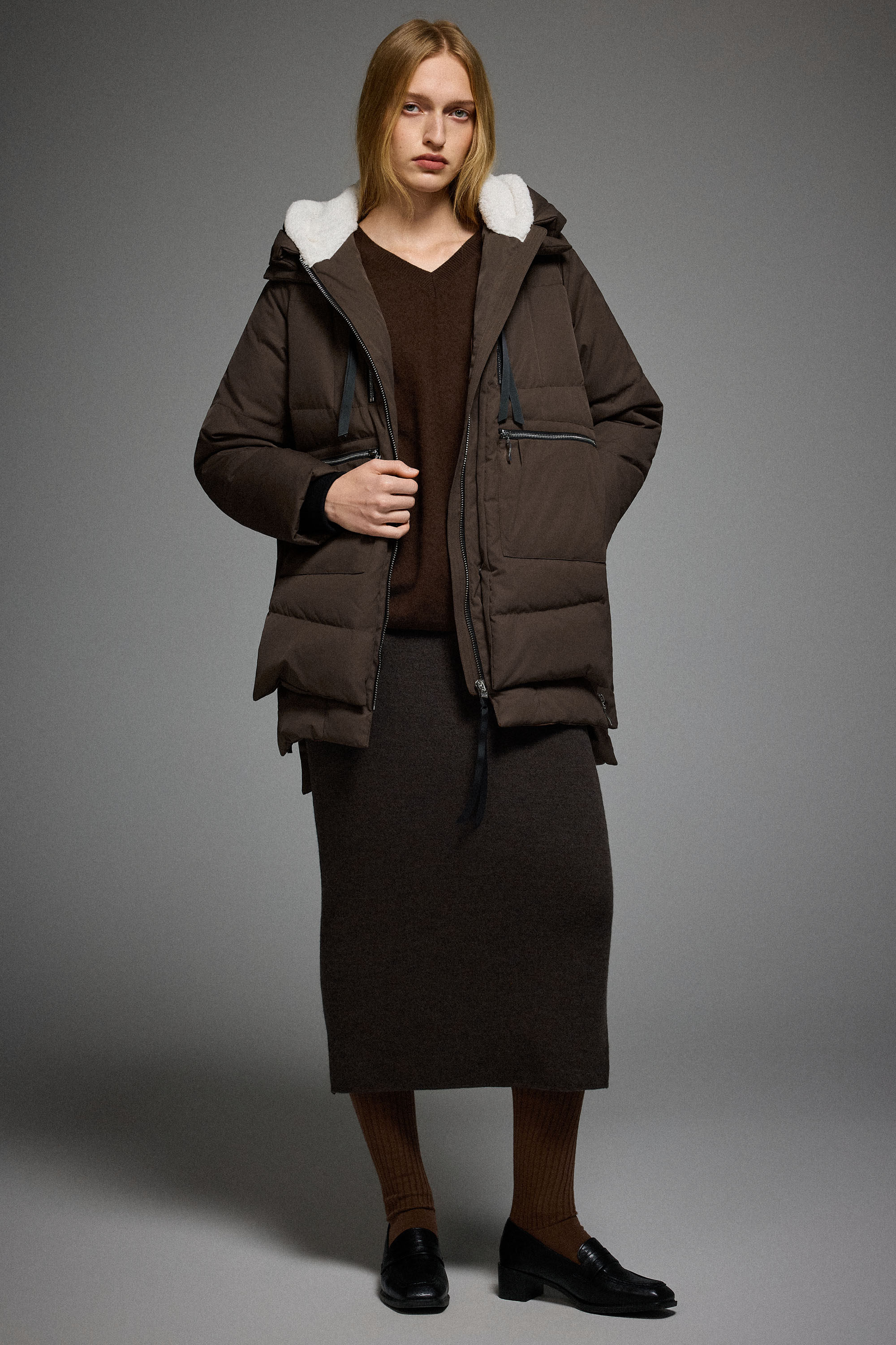 Orolay 092 Classics Women's Thickened Down Jacket #color_coffee