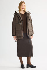 Orolay 092 Classics Women's Thickened Down Jacket #color_coffee