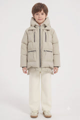 Orolay 092 Classics Kids Thickened Hooded Down Coat #color_beige
