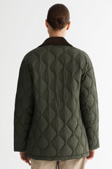 Straight Cut Lightweight Down Jacket orolay #color_dark green