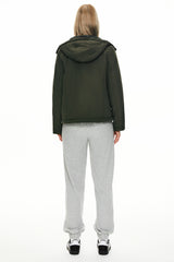Orolay Hooded Lightweight Jacket Zip Up new #color_dark green