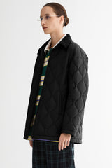 Straight Cut Lightweight Down Jacket orolay #color_black