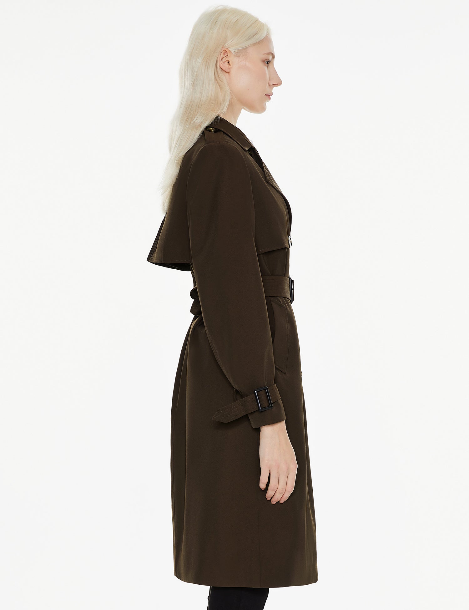 Classic Double-Breasted Lapel Hudson Trench #color_coffee