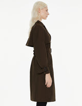 Classic Double-Breasted Lapel Hudson Trench #color_coffee