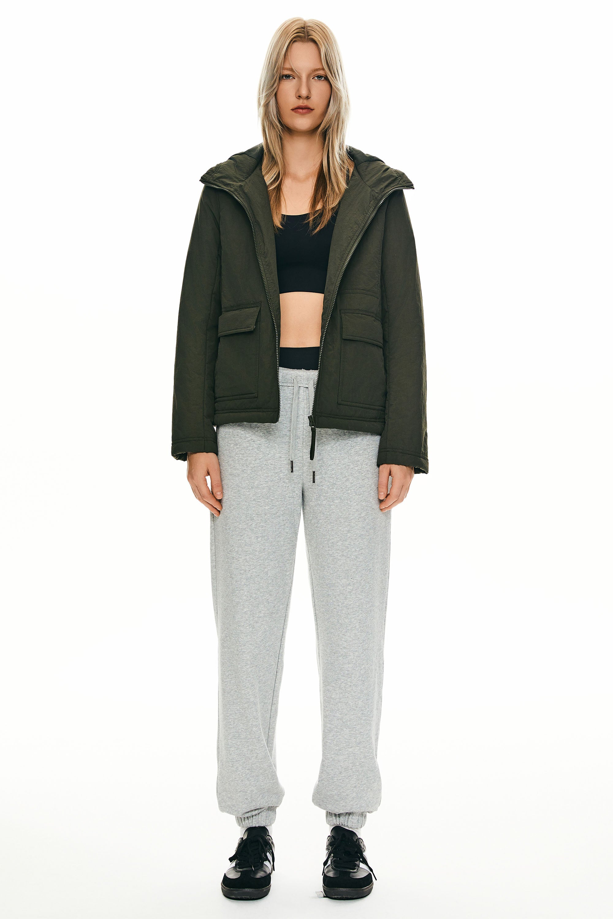 Orolay Hooded Lightweight Jacket Zip Up new #color_dark green