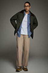 Straight Cut Lightweight Down Jacket orolay #color_dark green