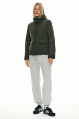 Orolay Hooded Lightweight Jacket Zip Up new #color_dark green