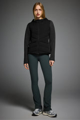 orolay Structured Paneled Puffer Jacket with Hood #color_black