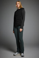 orolay Structured Paneled Puffer Jacket with Hood #color_black