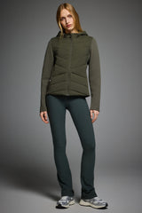 Orolay Structured Paneled Puffer Jacket with Hood #color_olive