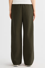 OROLAY Air Layer Wide-Leg Sweatpants #color_olive