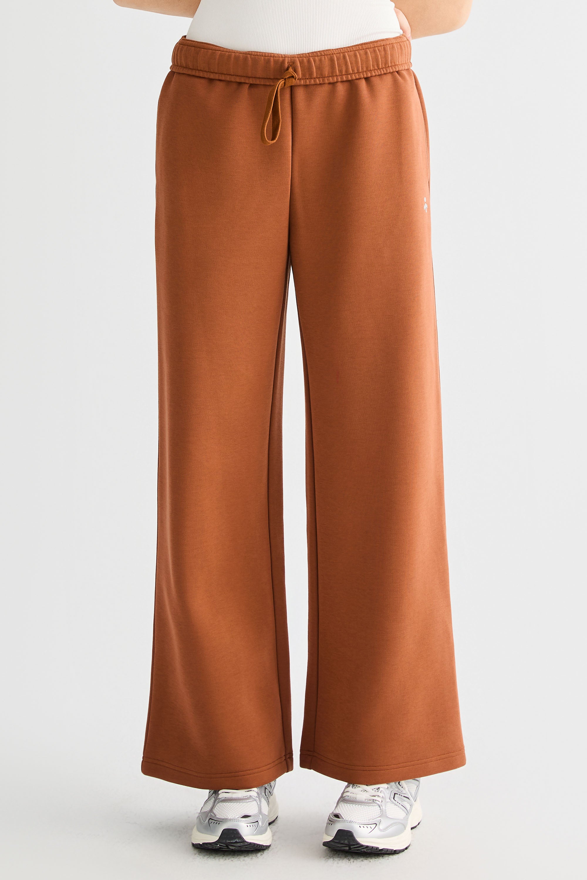 OROLAY Air Layer Wide-Leg Sweatpants #color_orange
