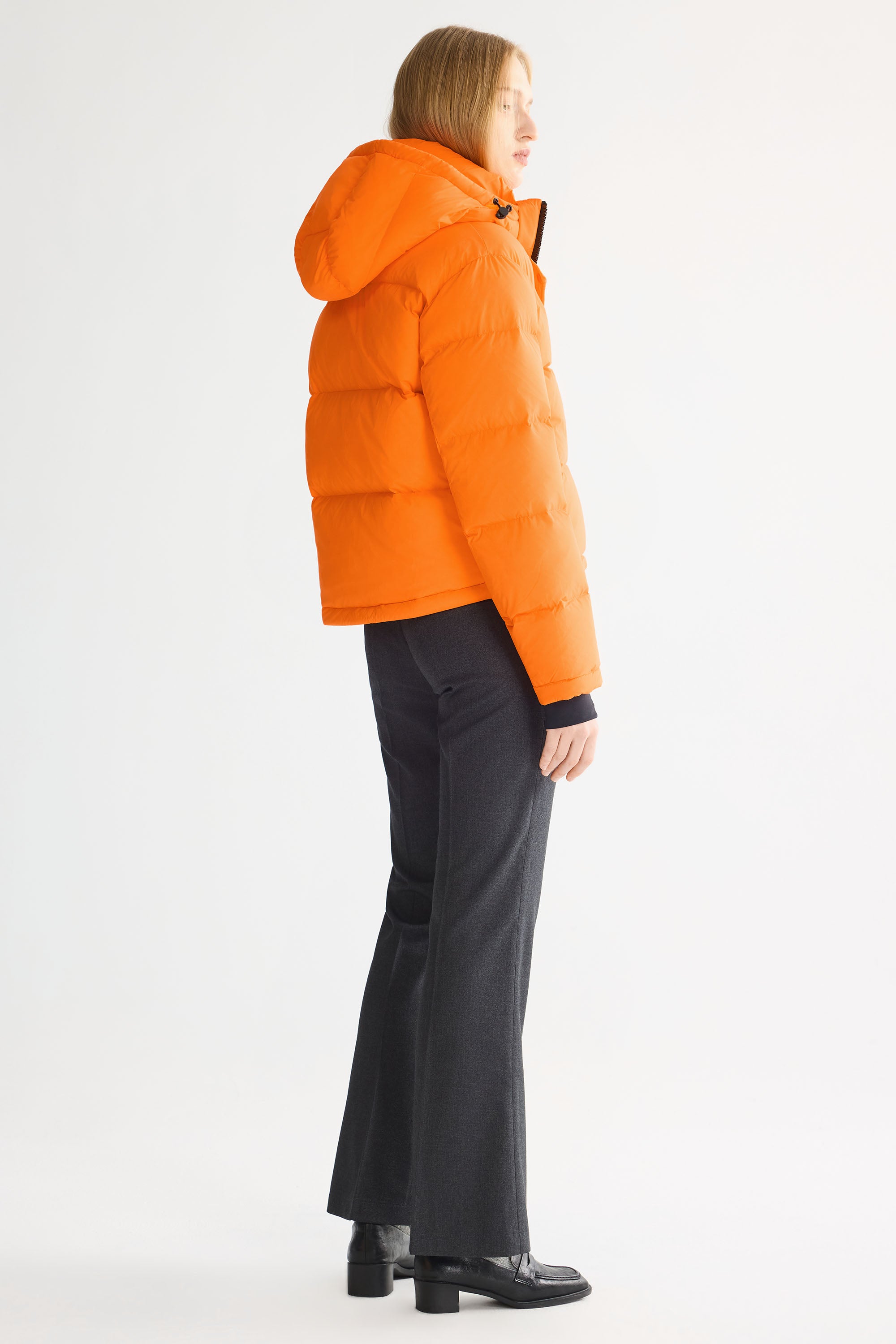 Orolay-Aurora Cropped Thermal Puffer-#color_Bright Marigold