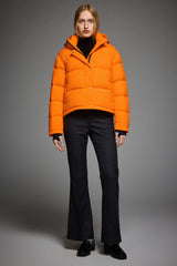Orolay-Aurora Cropped Thermal Puffer-#color_Bright Marigold