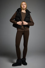 Orolay-Aurora Hooded Puffer Vest-#color_Black
