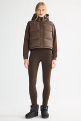 Orolay-Aurora Hooded Puffer Vest-#color_Coffee