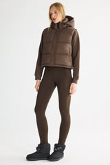 Orolay-Aurora Hooded Puffer Vest-#color_Coffee