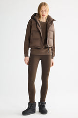 Orolay-Aurora Hooded Puffer Vest-#color_Coffee