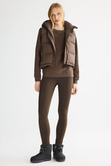 Orolay-Aurora Hooded Puffer Vest-#color_Coffee
