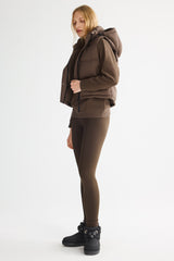 Orolay-Aurora Hooded Puffer Vest-#color_Coffee