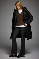 Orolay-Aurora Long Detachable Hooded Down jacket-#color_Black