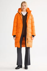 Orolay-Aurora Long Detachable Hooded Down Parka-#color_Bright Marigold